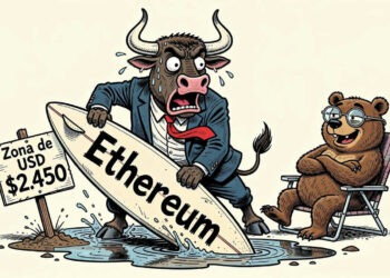 Ethereum (ETH) cae un 1,98% y se aferra a los USD 2.450