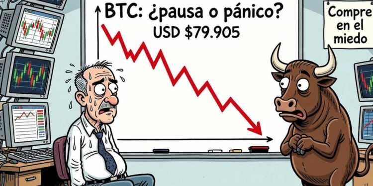 Bitcoin retrocede un 1,44% y cierra en USD 79.905 el 5 de septiembre 1 Bitcoin retrocede un 1,44% y cierra en USD 79.905 el 5 de septiembre