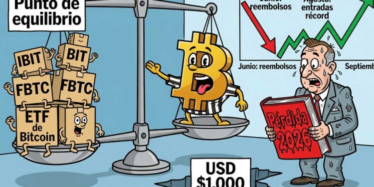 Los ETF de Bitcoin aún deben recuperar USD 1.000 millones en 2026 1 Los ETF de Bitcoin aún deben recuperar USD 1.000 millones en 2026