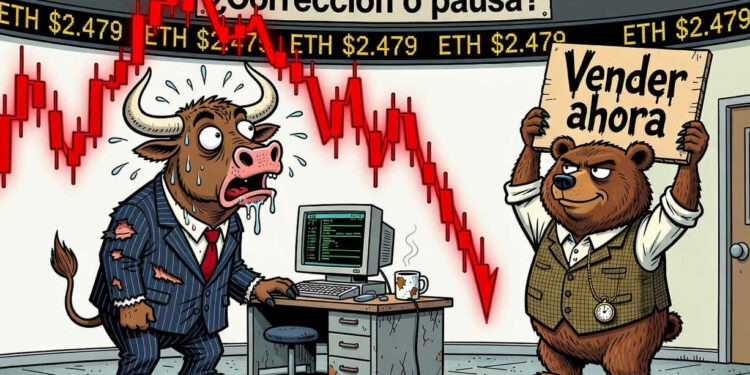 Ethereum cae un 0,63% y sigue 49,88% bajo su máximo histórico