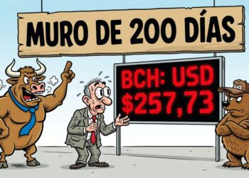 Bitcoin Cash (BCH) gana 19,5% en 30 días, aún bajo resistencia