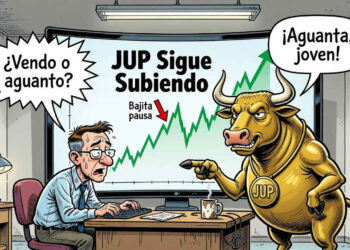 JUP resiste el retroceso diario y gana un 34,07 % mensual