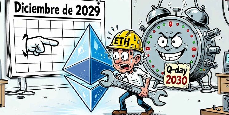Ethereum fija diciembre de 2029 para resistir la computación cuántica