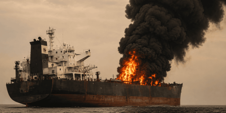 EE. UU. inutiliza cinco petroleros iraníes; Brent supera 100 dólares