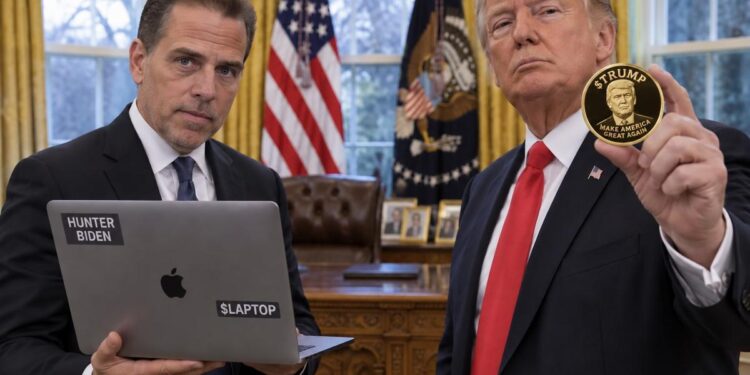 Hunter Biden lanza LAPTOP, la memecoin que desafía a TRUMP