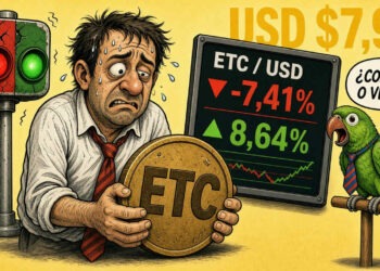 ETC se mantiene en USD $7,96 pese al correctivo del 7,41% 4 ETC se mantiene en USD $7,96 pese al correctivo del 7,41%