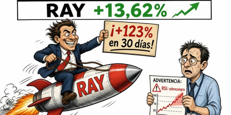 Raydium (RAY) sube un 13,62% con volumen máximo en meses