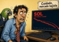 SOL cae 2,47% y pone a prueba el soporte de USD $99