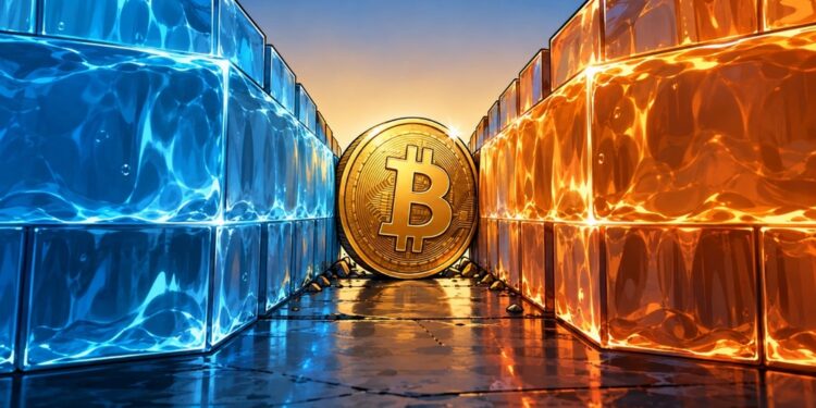 PlanB advierte que Bitcoin se comprime entre dos muros de liquidez