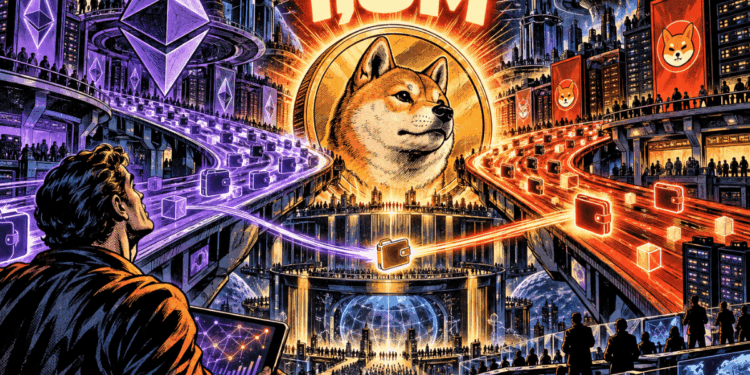 Shiba Inu supera 1,8 millones de direcciones entre Ethereum y Shibarium
