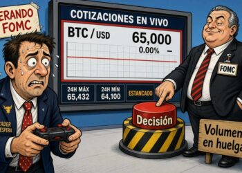 Bitcoin cae un 0,64% ante la espera de la decisión del FOMC