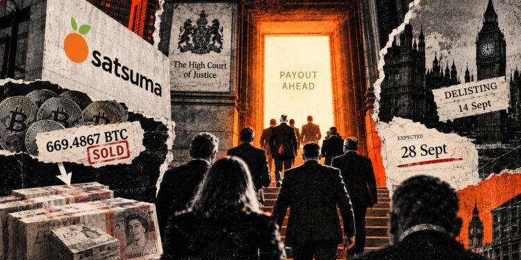 Satsuma pagará £30,7 millones a accionistas B tras vender 669 BTC