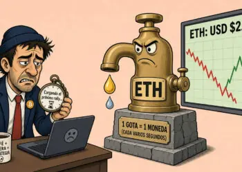Ethereum (ETH) retrocede a USD 2.489 tras subir 32% en un mes