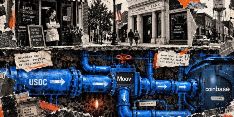 Coinbase acerca las stablecoins a bancos comunitarios vía Moov