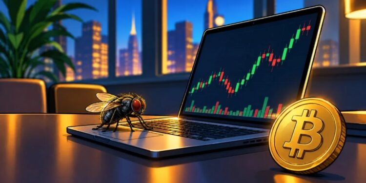 Una simulación nerviosa de mosca opera Bitcoin con 100 dólares 1 Una simulación nerviosa de mosca opera Bitcoin con 100 dólares