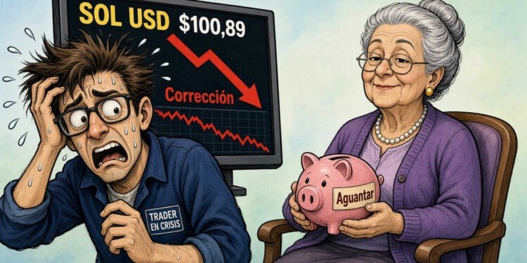 SOL cae a USD 100,89 pese al impulso de la tokenización en Solana