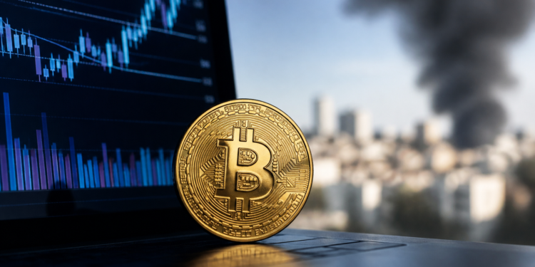 Bitcoin se estabiliza en 77.700 dólares ante la tensión en Oriente Próximo
