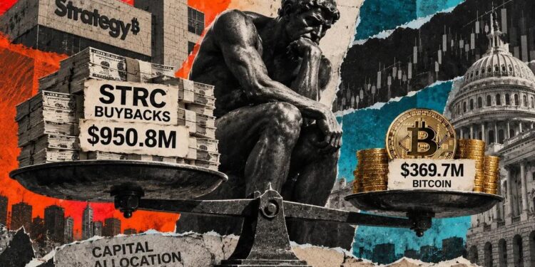 Strategy prioriza recomprar STRC: 950 millones frente a Bitcoin