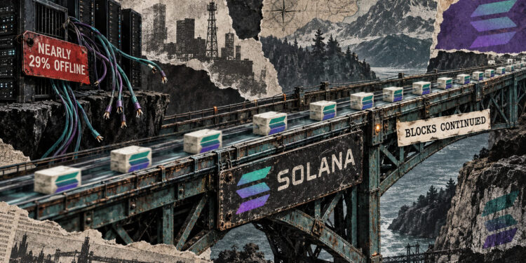 Error de enrutamiento dejó desconectado casi el 29% del stake de Solana