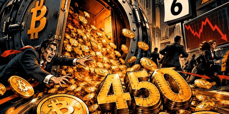 Los ETF de Bitcoin pierden 450,4 millones tras el voto del CLARITY Act