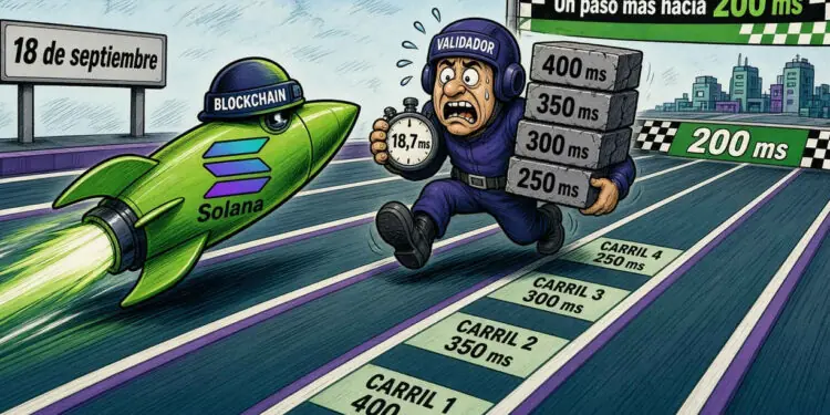 Solana activará slots de 250 ms en mainnet el 18 de septiembre