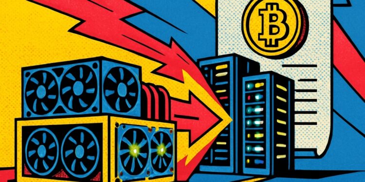 Mineros de Bitcoin acumulan 100.000M en IA, pero solo facturan 1.100M