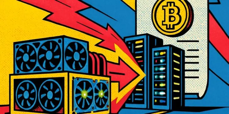 Mineros de Bitcoin acumulan 100.000M en IA, pero solo facturan 1.100M