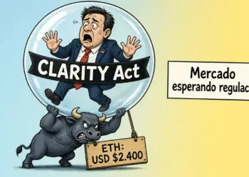 Ethereum (ETH) lucha por USD $2.400 tras el fracaso de CLARITY Act