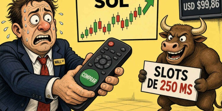 Solana recupera terreno: SOL sube 2,66% y supera los USD 99