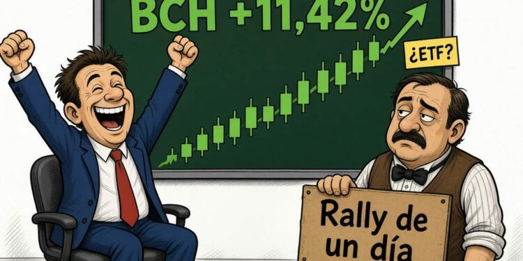 Bitcoin Cash (BCH) sube un 11,42% y rompe resistencias