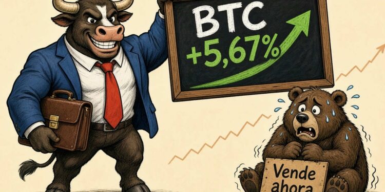 Bitcoin rebota un 5,67% y supera los USD 80.000 pese a la Fed