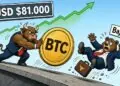 Bitcoin rompe los USD 81.000 tras liquidaciones por USD 547 millones