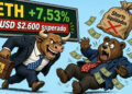 ETH sube 7,53% y rompe USD $2.600 tras liquidar $85M en cortos 9 ETH sube 7,53% y rompe USD $2.600 tras liquidar $85M en cortos