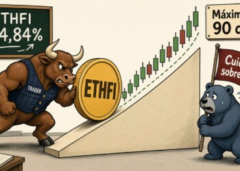 ETHFI sube un 14,84% y presiona su máximo de 90 días