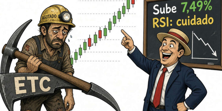 Ethereum Classic (ETC) sube un 7,49% hasta USD 9,18 1 Ethereum Classic (ETC) sube un 7,49% hasta USD 9,18
