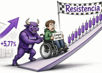 Solana sube 5,77% y pone a prueba la resistencia de USD 119,66