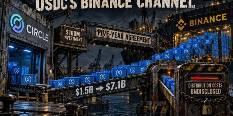 Circle paga millones a Binance por distribuir USDC y pierde margen