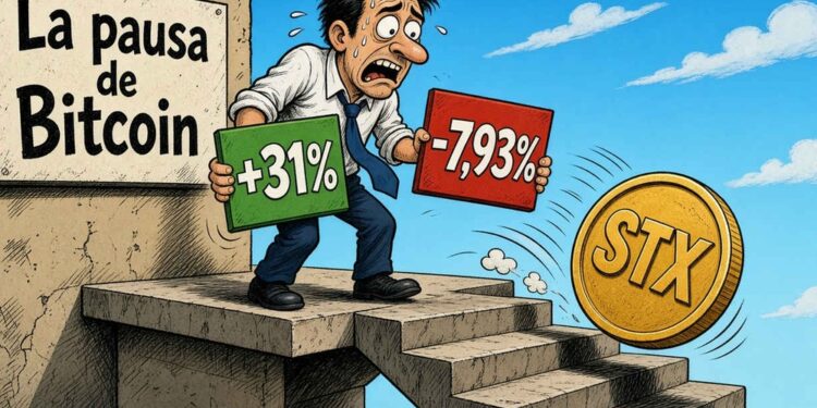 STX cae un 7,93% tras frenar el rally de Bitcoin
