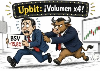 BSV sube 15,80% hasta USD 22,17 impulsado por Upbit