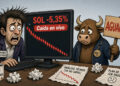 Solana (SOL) cae un 5,35% hasta USD 113,11 por presión macro