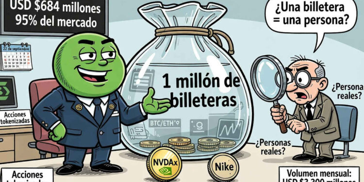 Solana supera 900.000 direcciones con acciones tokenizadas 1 Solana supera 900.000 direcciones con acciones tokenizadas