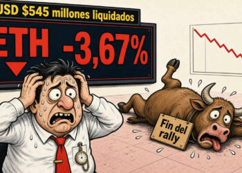 Ethereum cae 3,67% en medio de liquidaciones por USD 545 millones 3 Ethereum cae 3,67% en medio de liquidaciones por USD 545 millones