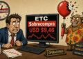 ETC pierde impulso tras rally semanal del 21% y cierra en USD 9,46