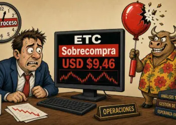 ETC pierde impulso tras rally semanal del 21% y cierra en USD 9,46 5 ETC pierde impulso tras rally semanal del 21% y cierra en USD 9,46