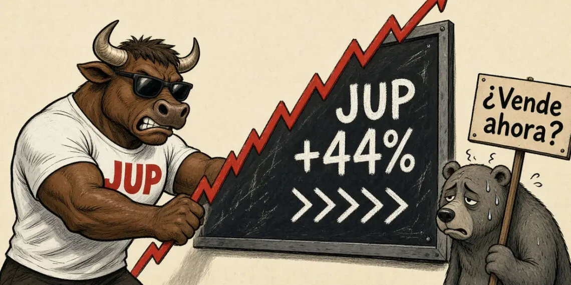 JUP gana un 44% en 30 días y presiona su máximo trimestral 1 JUP gana un 44% en 30 días y presiona su máximo trimestral