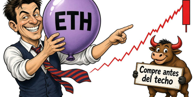 Ethereum (ETH) consolida cerca de USD 2.672 tras el rally semanal