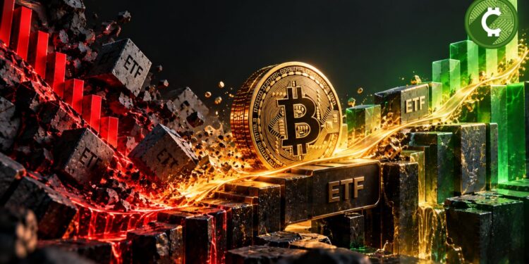 Los ETF de Bitcoin pasan de -5.800 a +800 millones en 2026