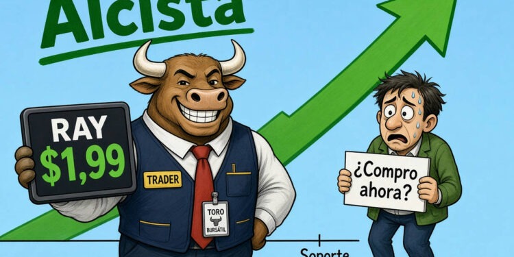 RAY acumula un 124,98% anual con el RSI en sobrecompra