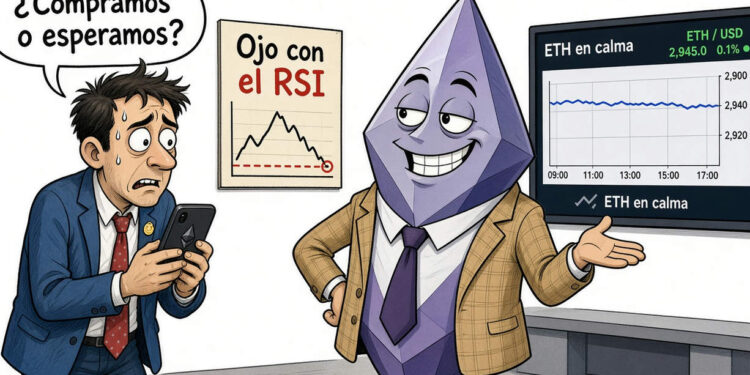 Ethereum (ETH) consolida en USD 2.684 ante resistencia de USD 2.801