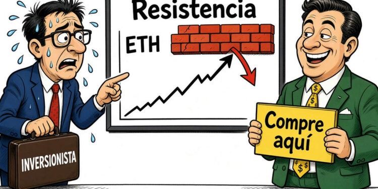 Ethereum se mantiene en USD 2.696 y pone a prueba su resistencia clave
